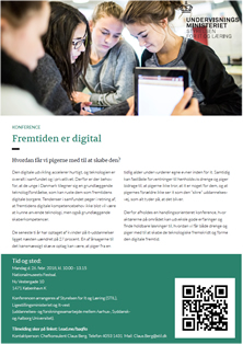 Link til pdf med invitation til konferencen Fremtiden er digital